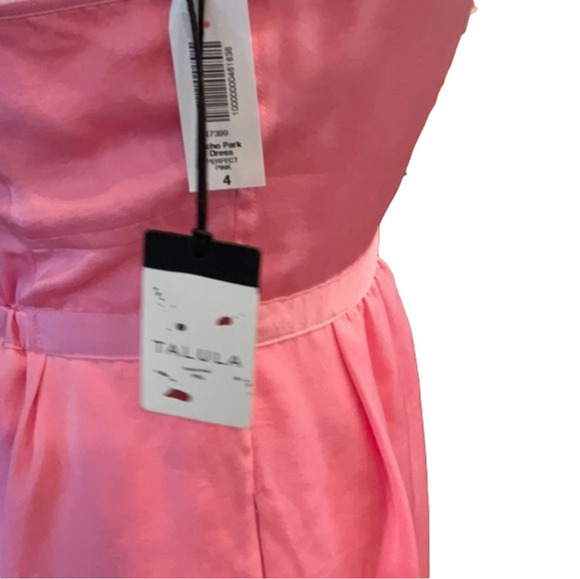 Talula Echo Park Dress Perfect Pink NWT Aritzia Hi-Low Summer Wedding Small - Picture 4 of 9